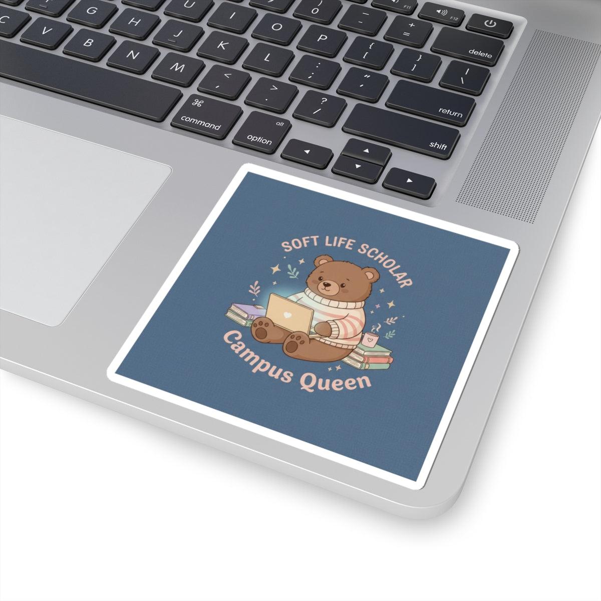 Bear Kiss-Cut Sticker – Soft Life Scholar Campus Queen