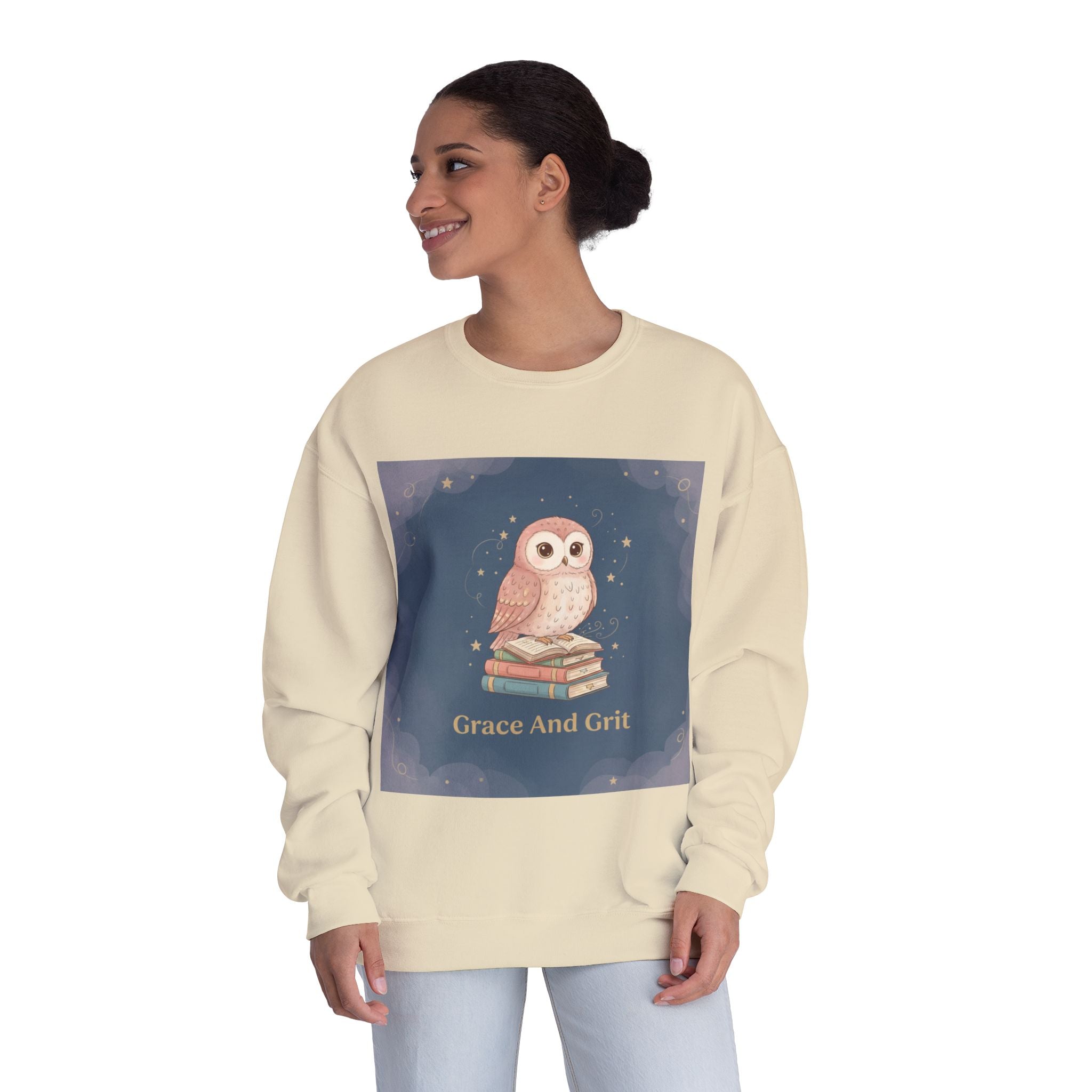 Owl Crewneck Sweatshirt – Grace and Grit
