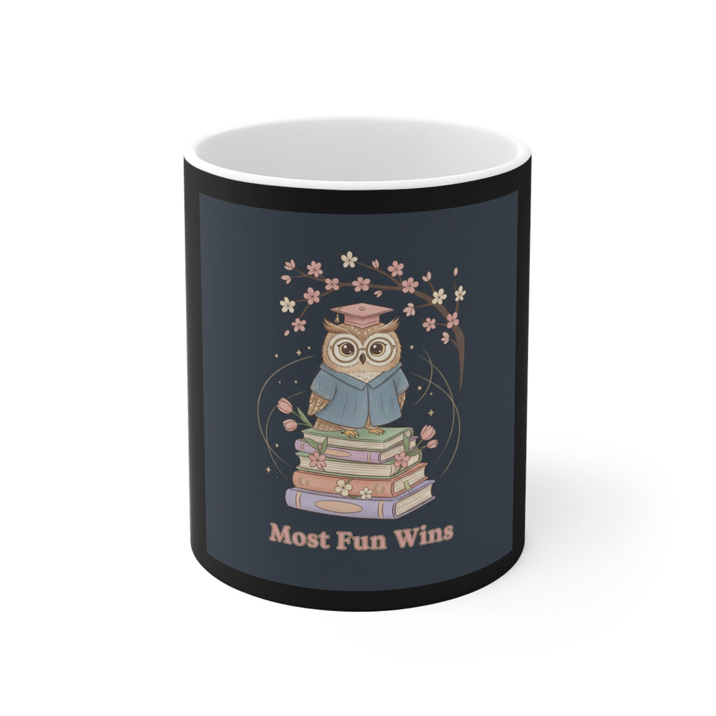 Owl Mug 11oz – Most Fun Wins