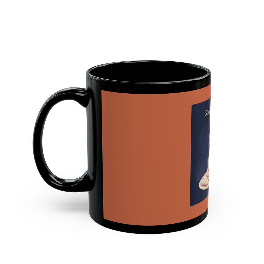 Rabbit Black Mug 11oz – Study Now, Slay Later. Goals on Goals