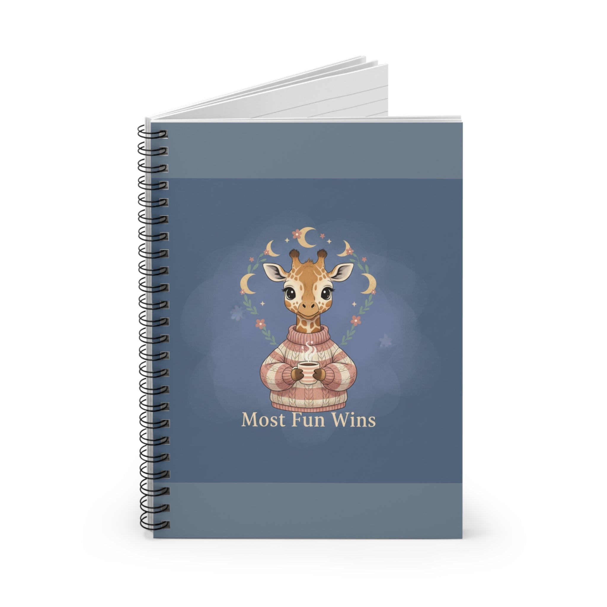 Giraffe Spiral Notebook – Most Fun Wins