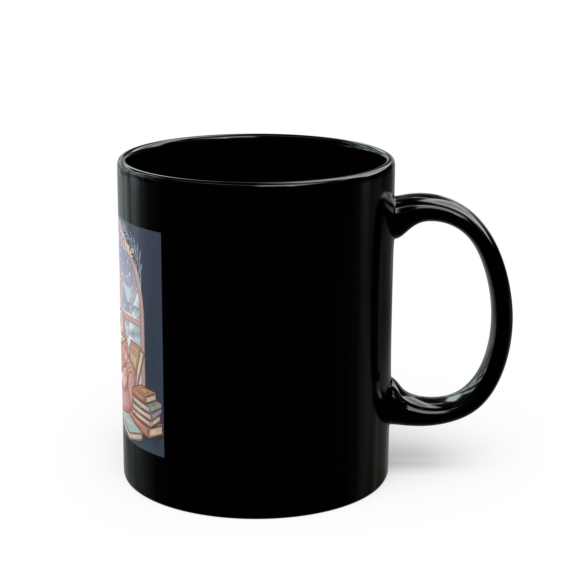 Magic Takes Time Black Mug 11oz