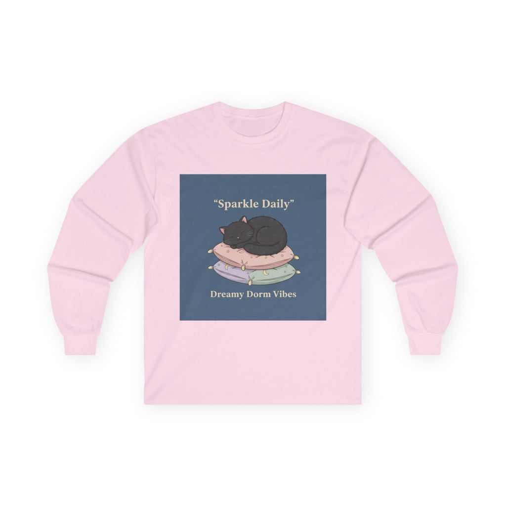 Black Cat Long Sleeve Tee – Sparkle Daily Dreamy Dorm Vibes