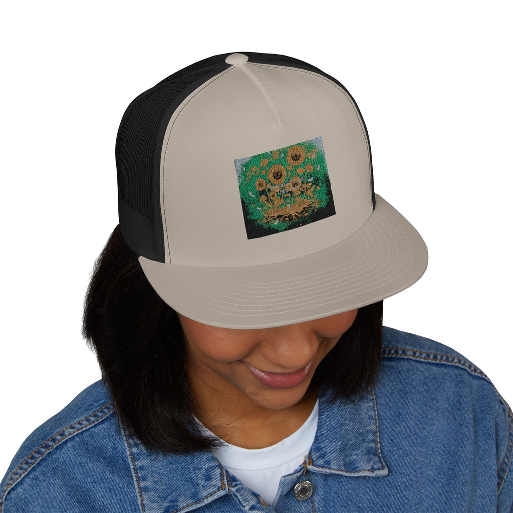 Sunflowers Trucker Cap – Bloom at Your Own Pace