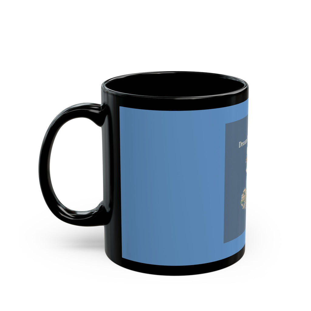 Fox Black Mug 11oz – Dream Big, Study Hard