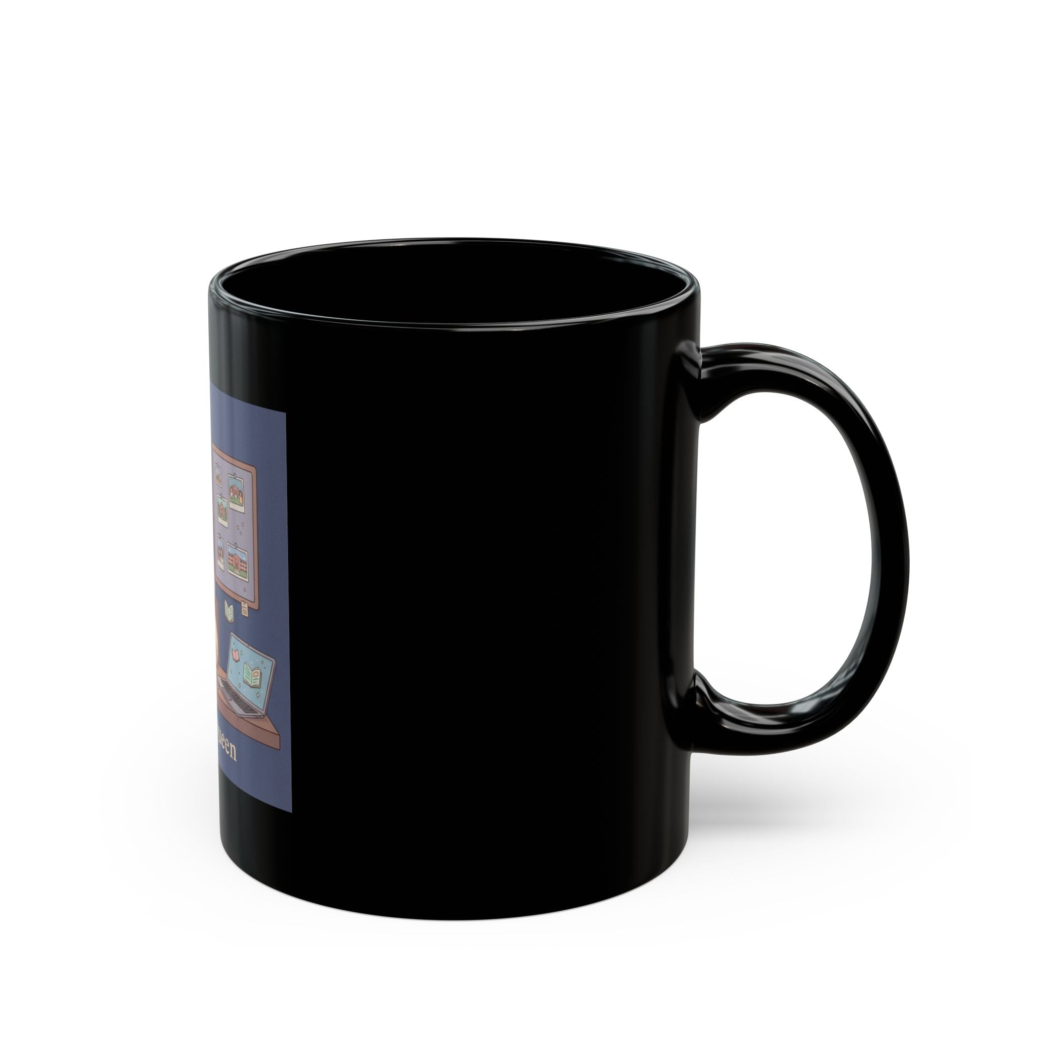 Bunny Black Mug 11oz