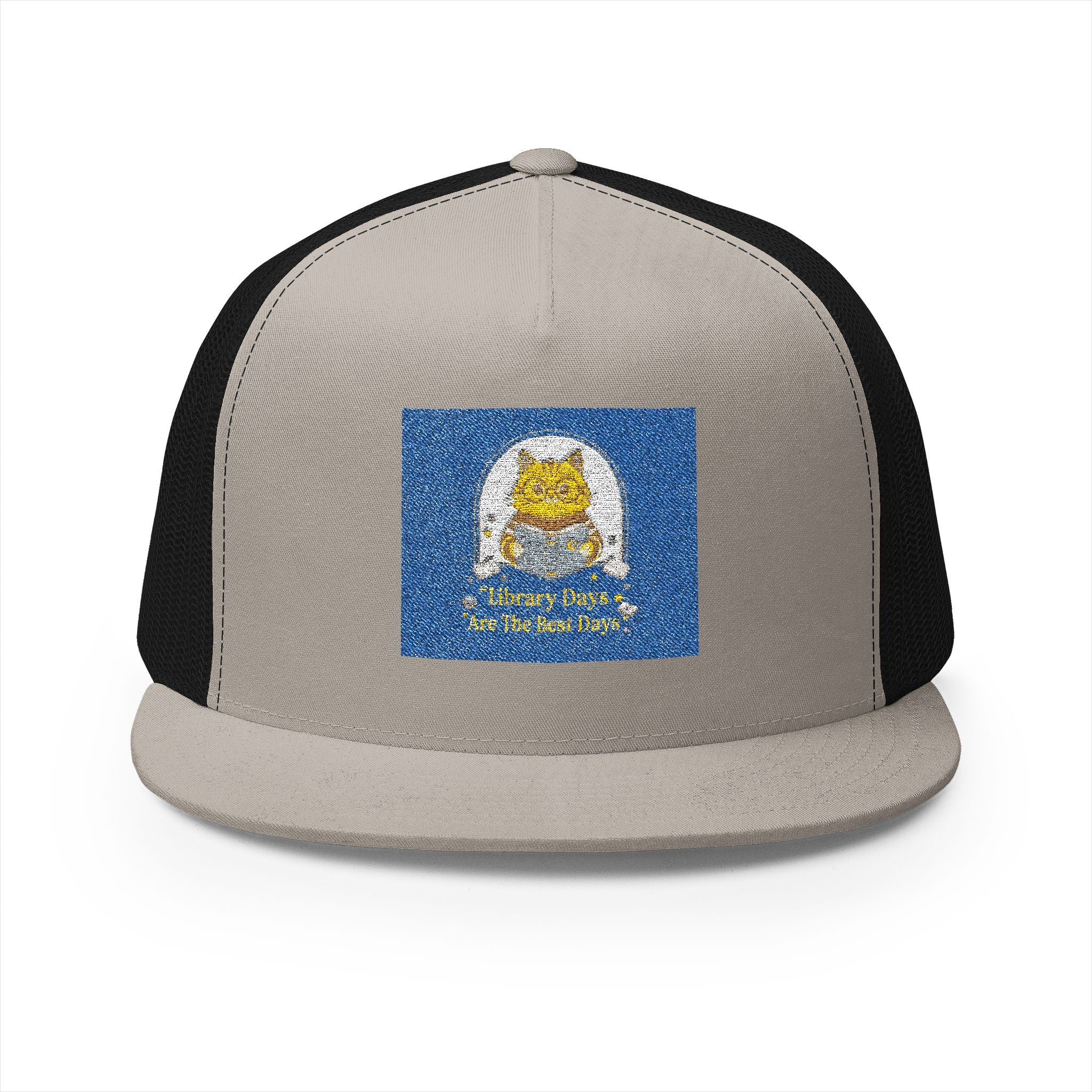 Cat Trucker Cap – Library Days Are the Best Days