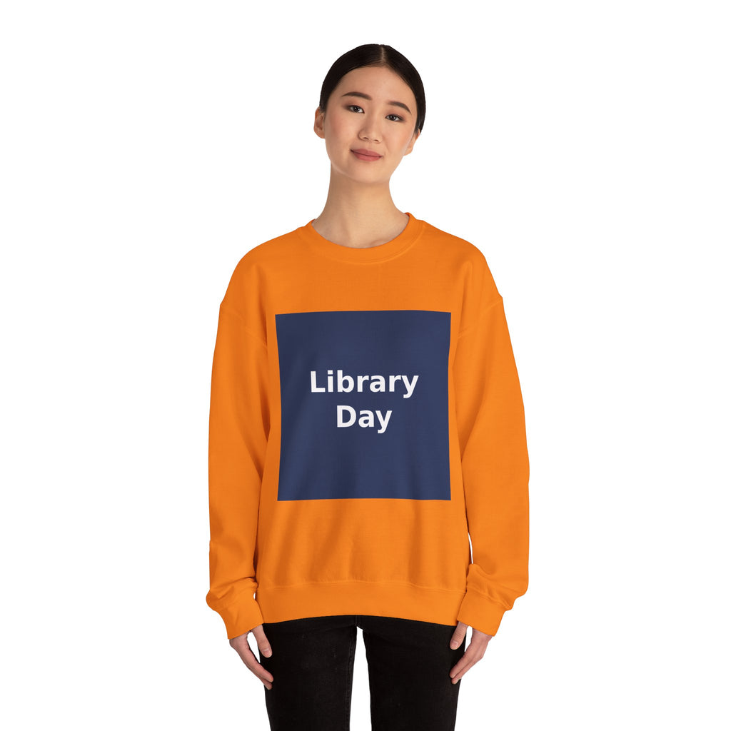 "Library Day" Black Cat Crewneck | College Girl Gift | Fashion | KayKay Classics