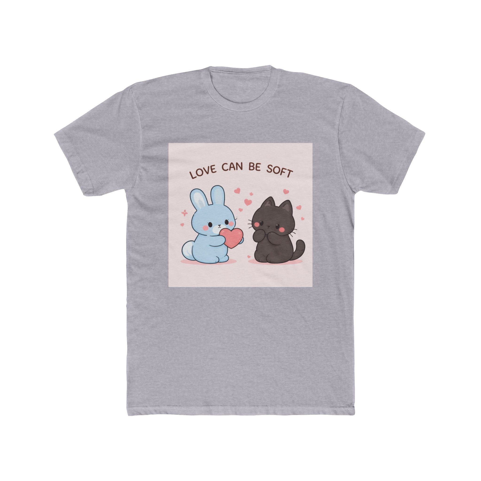 LOVE CAN BE SOFT Rabbit, cat Unisex Tee