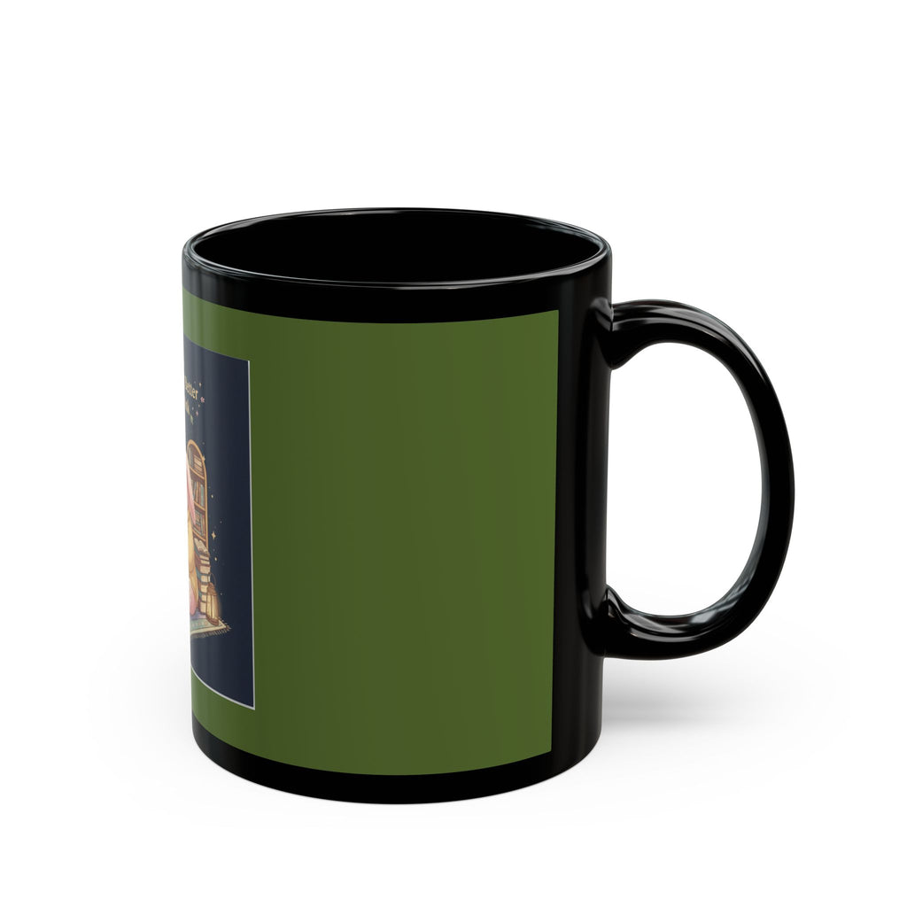 Bunny Black Mug 11oz – You Are Doing Better Than You Think