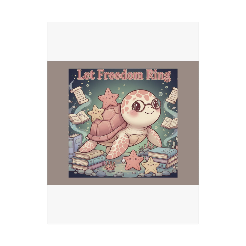 Turtle Poster – Let Freedom Ring