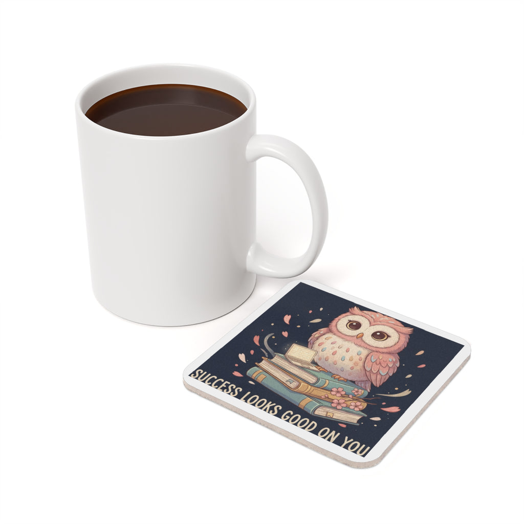Owl Cork Coaster – Success Looks Good on You