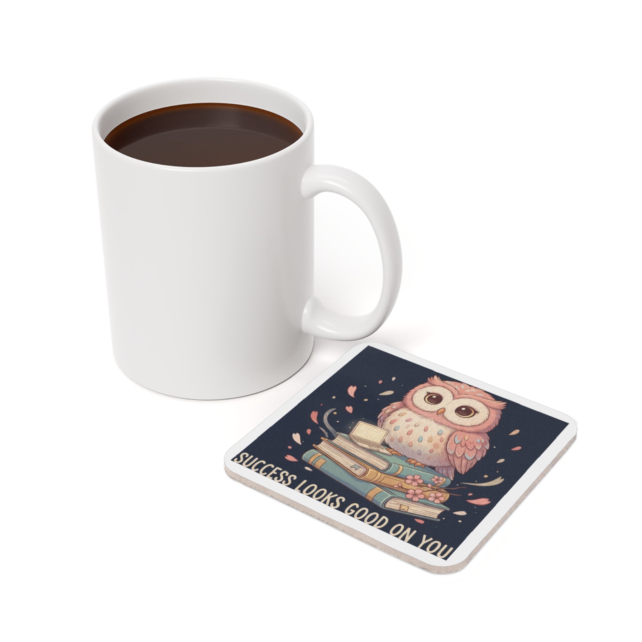 Owl Cork Coaster – Success Looks Good on You