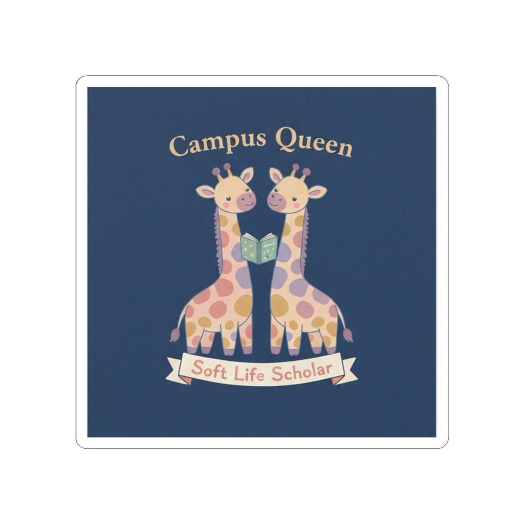 Giraffes Kiss-Cut Sticker – Campus Queen Soft Life Scholar