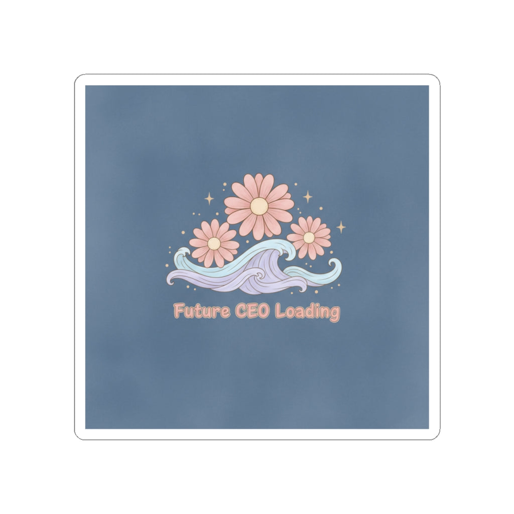 Daisies And Gentle Waves Kiss-Cut Sticker – Future Ceo Loading