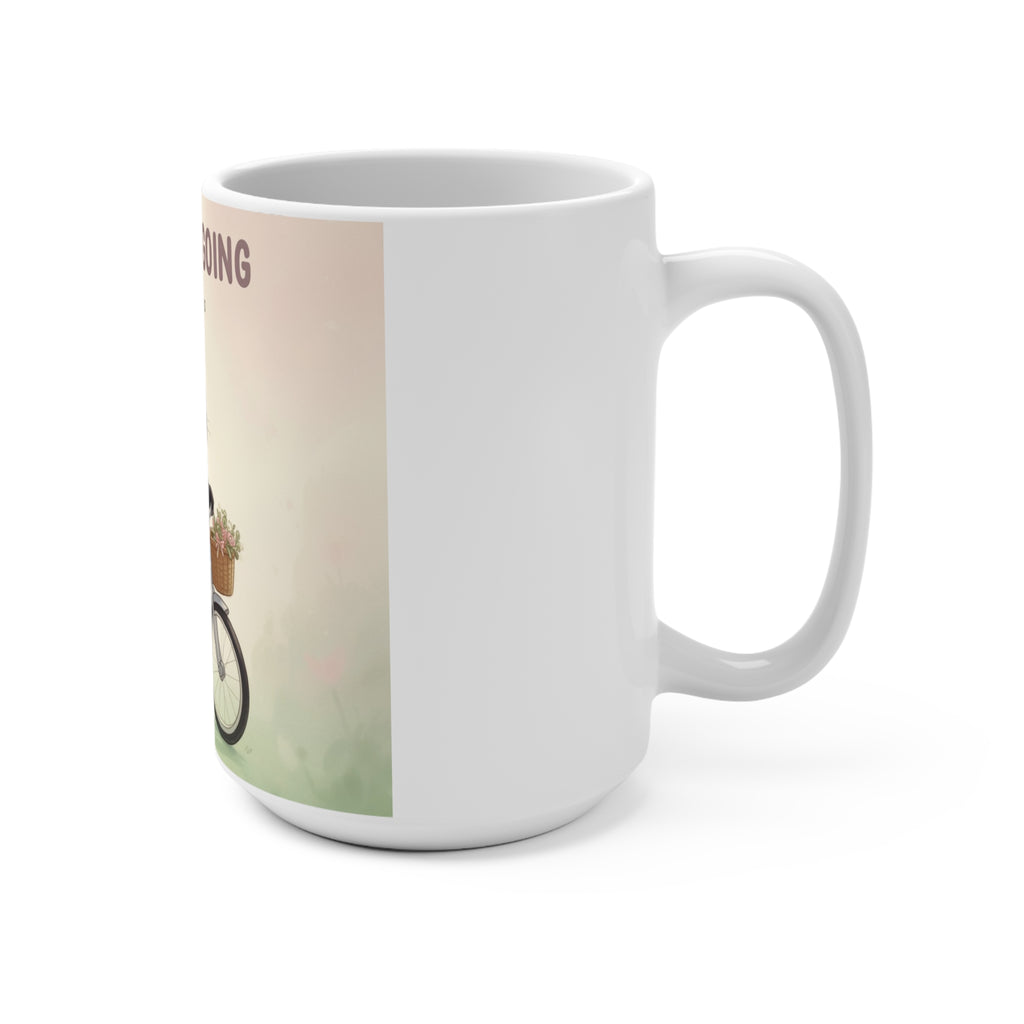 JUST KEEP GOING Cat Mug 15oz