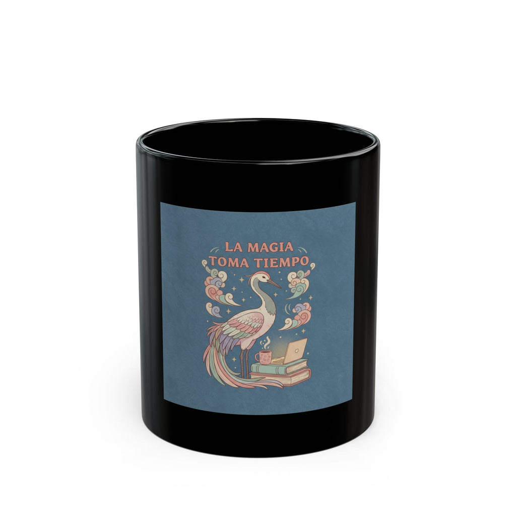 Bunny Black Mug 11oz – La Magia Toma Tiempo