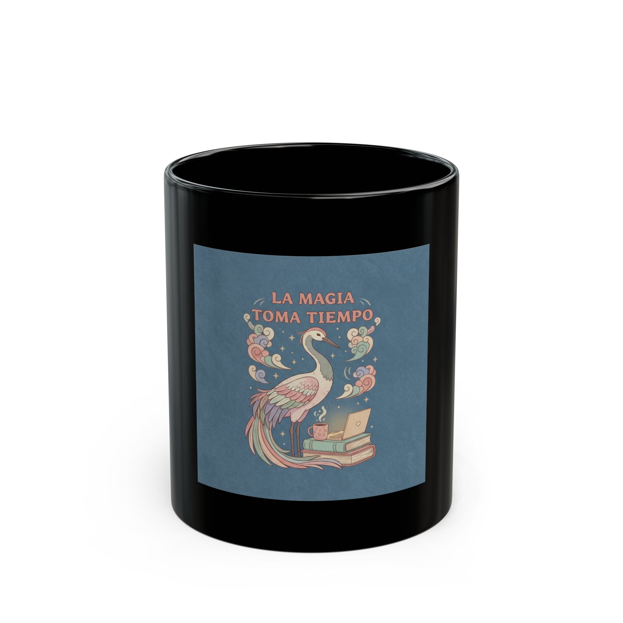 Bunny Black Mug 11oz – La Magia Toma Tiempo