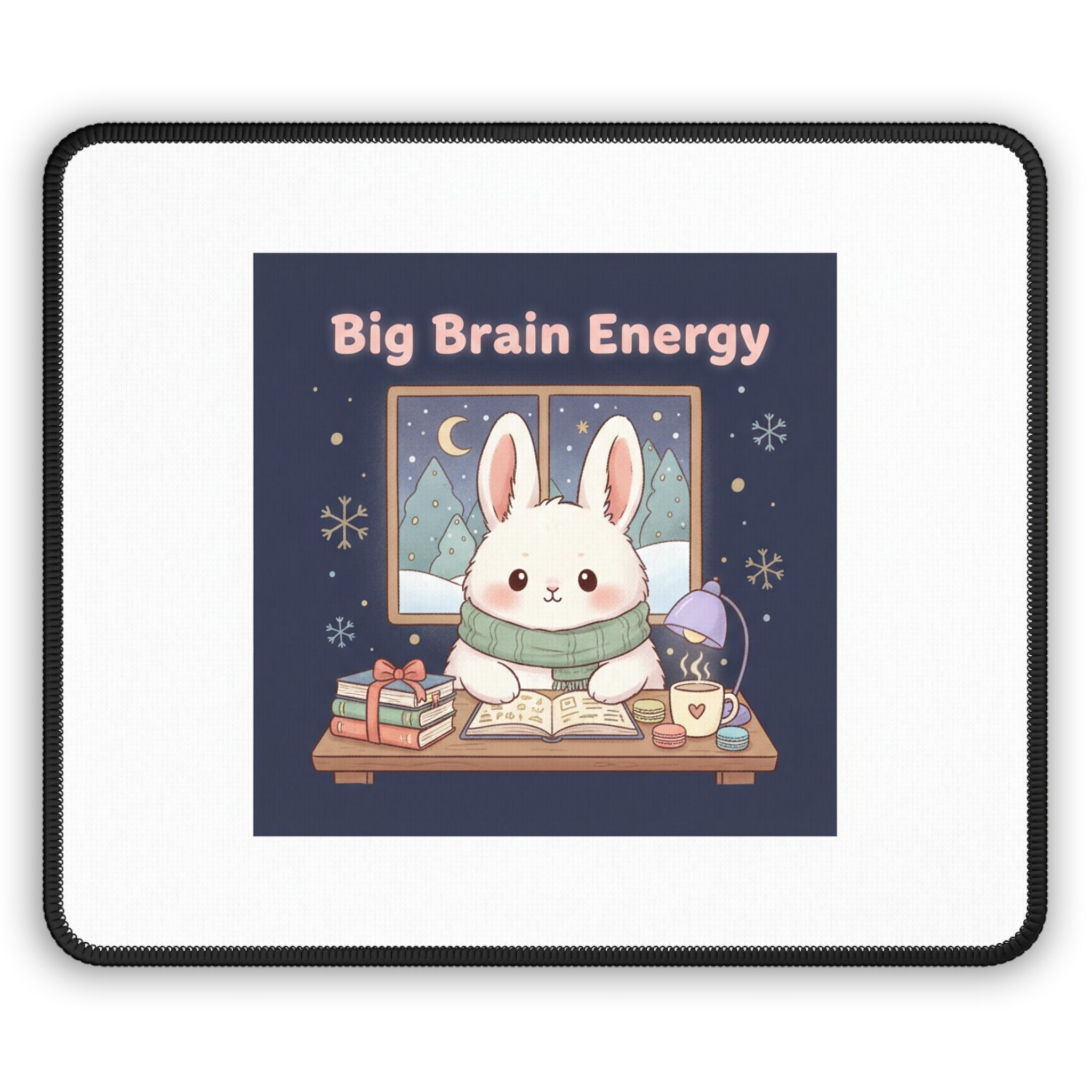 Bunny Mouse Pad – Big Brain Energy
