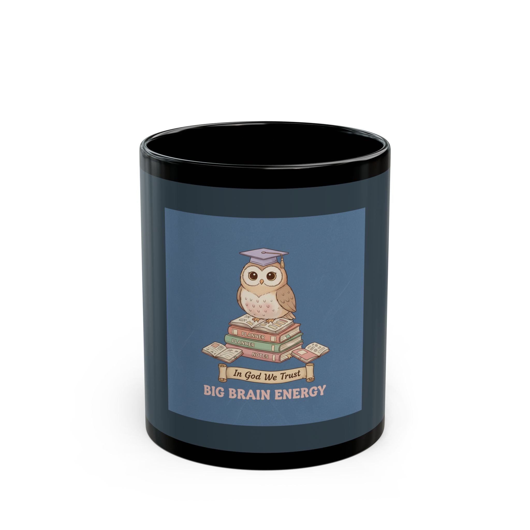 Owl Black Mug 11oz – In God We Trust
