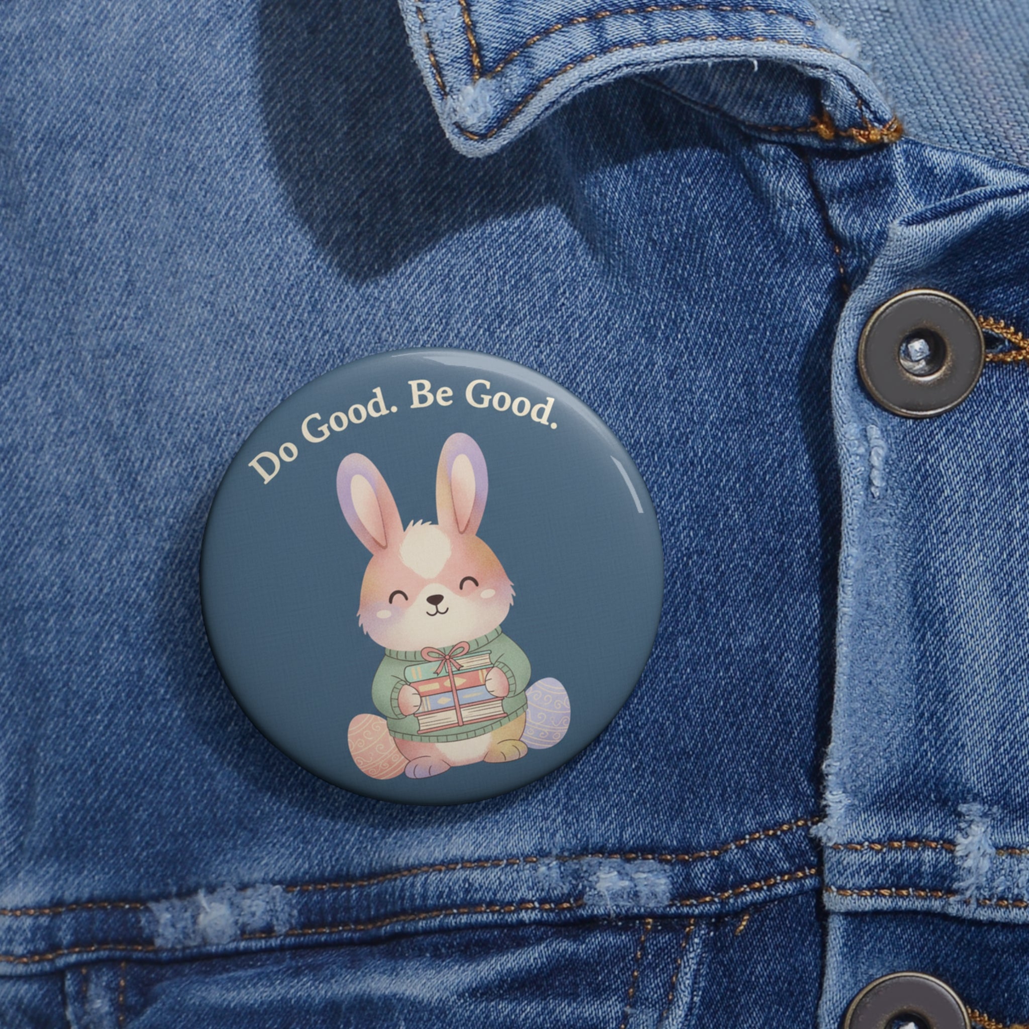 Bunny Pin Button – Do Good Be Good