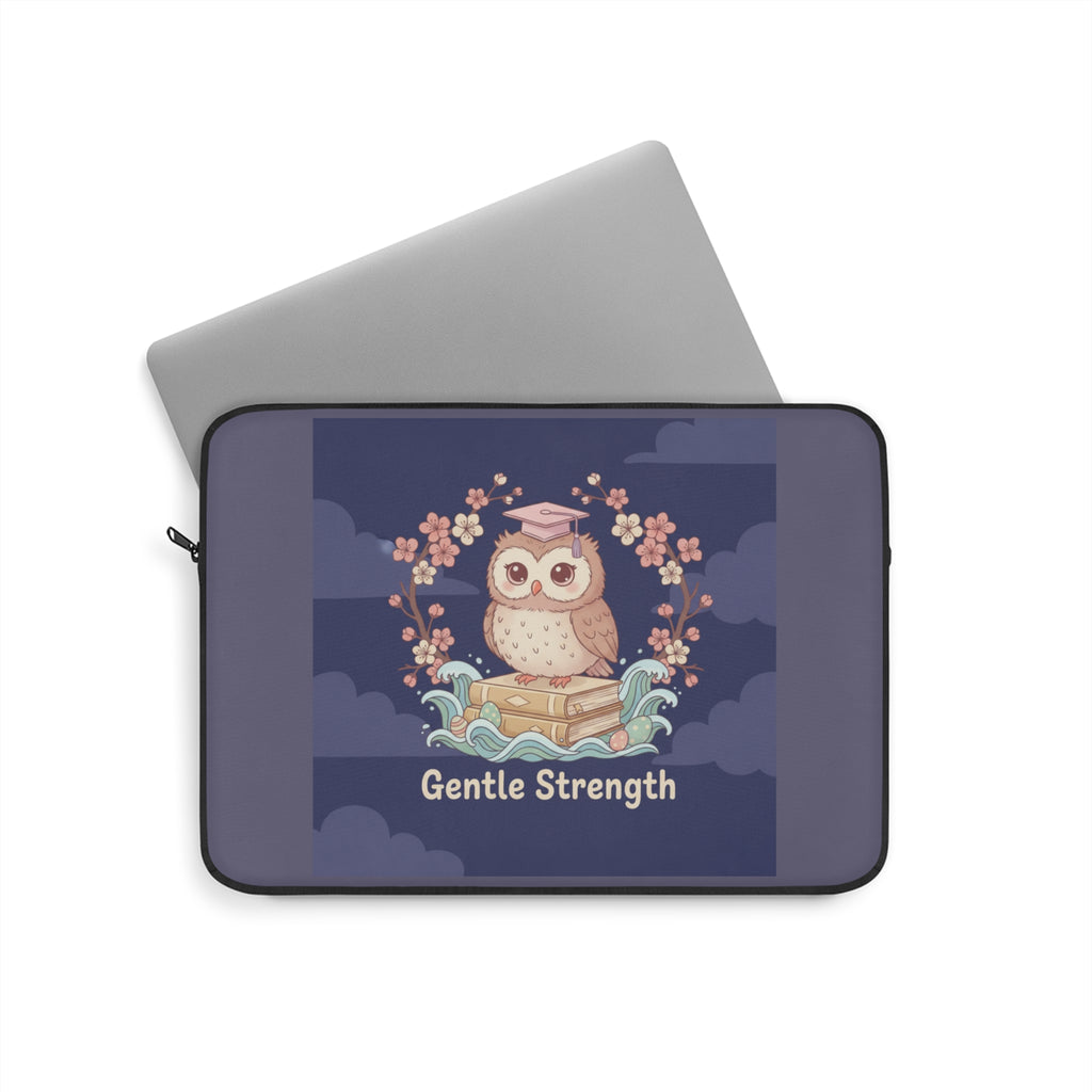 Owl Laptop Sleeve – Gentle Strength