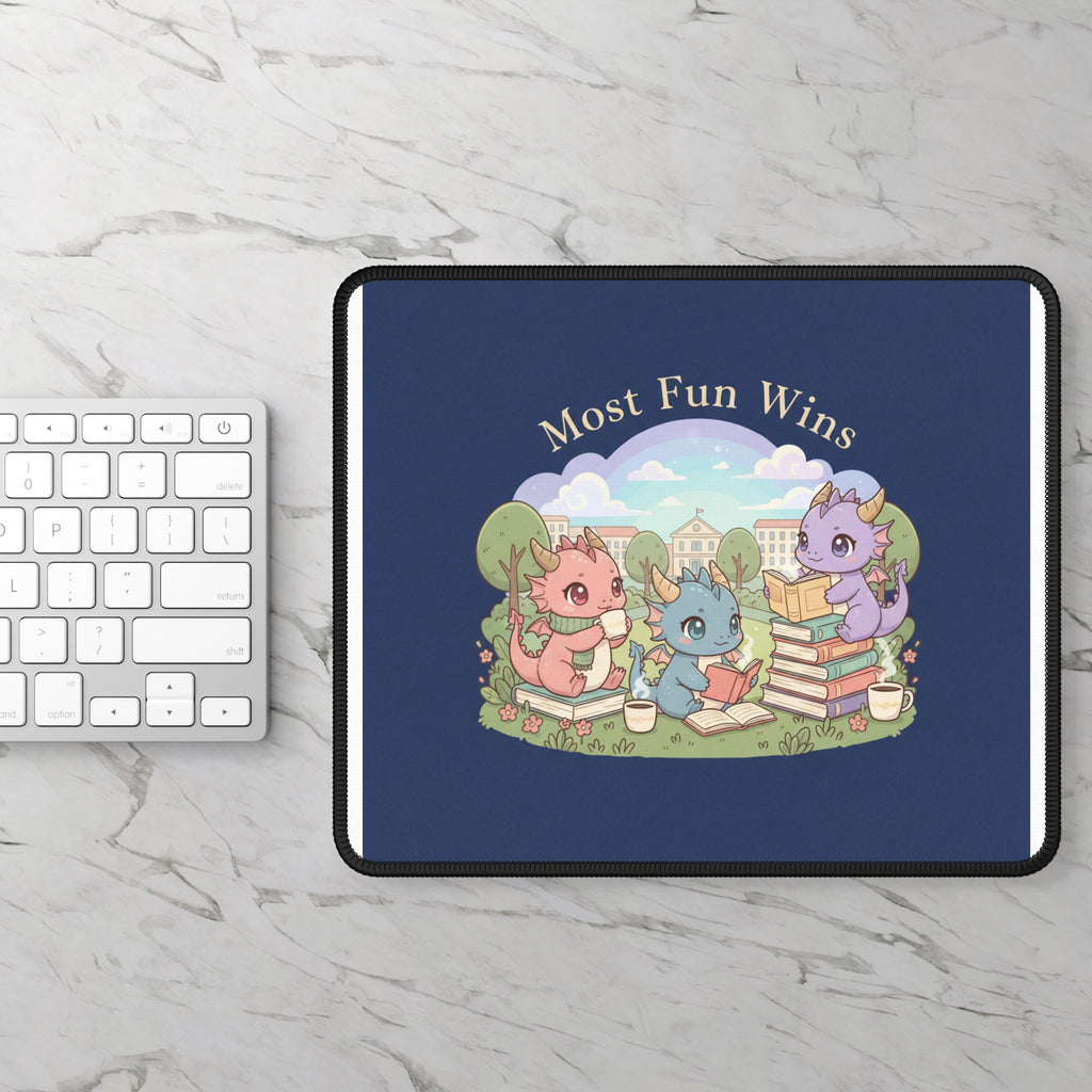 Baby Dragons Mouse Pad – Most Fun Wins