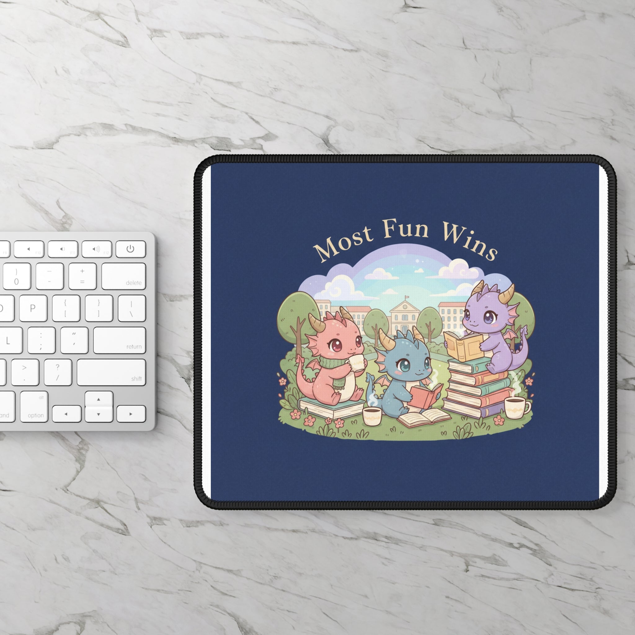 Baby Dragons Mouse Pad – Most Fun Wins