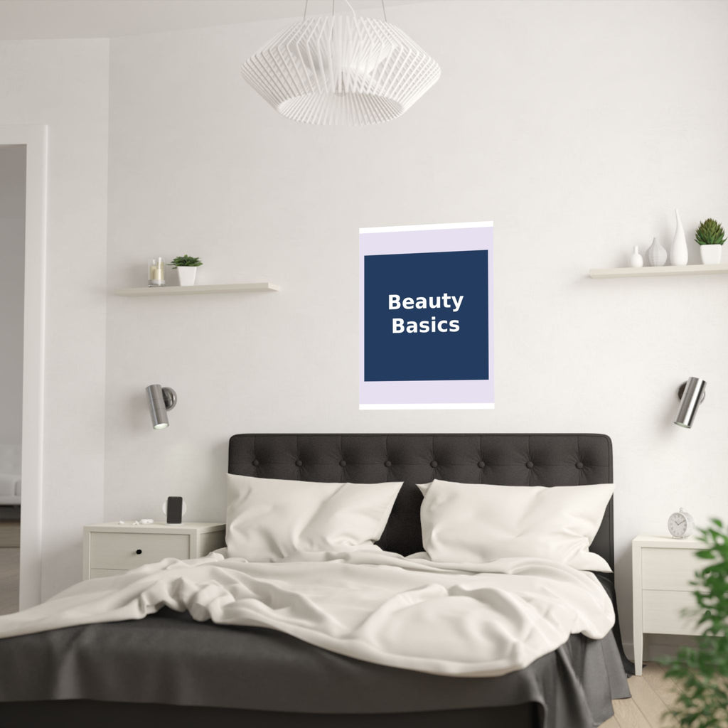 "Beauty Basics" Black Cat Poster | College Girl Gift | Fashion | KayKay Classics