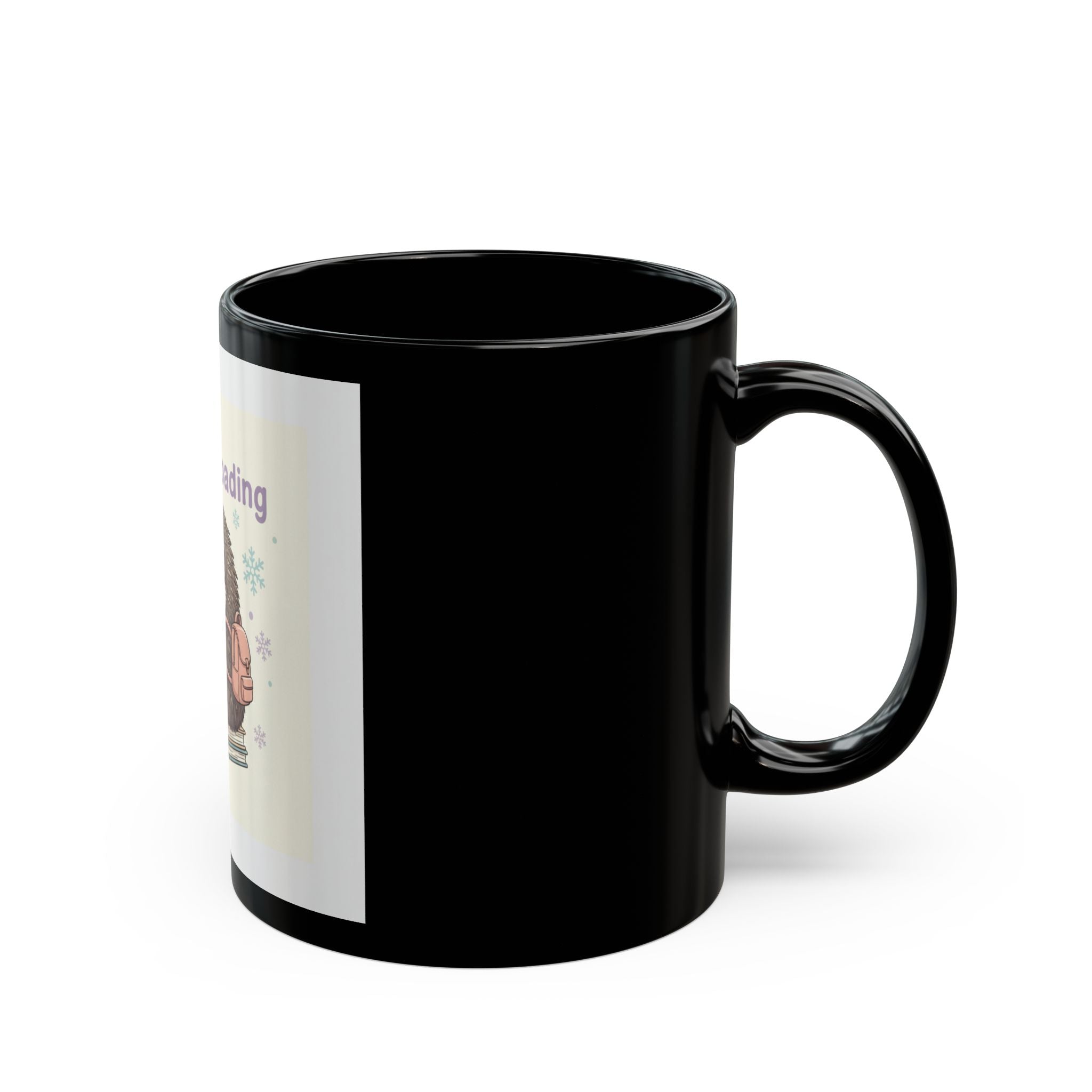 Degree Loading Hedgehog Black Mug 11oz