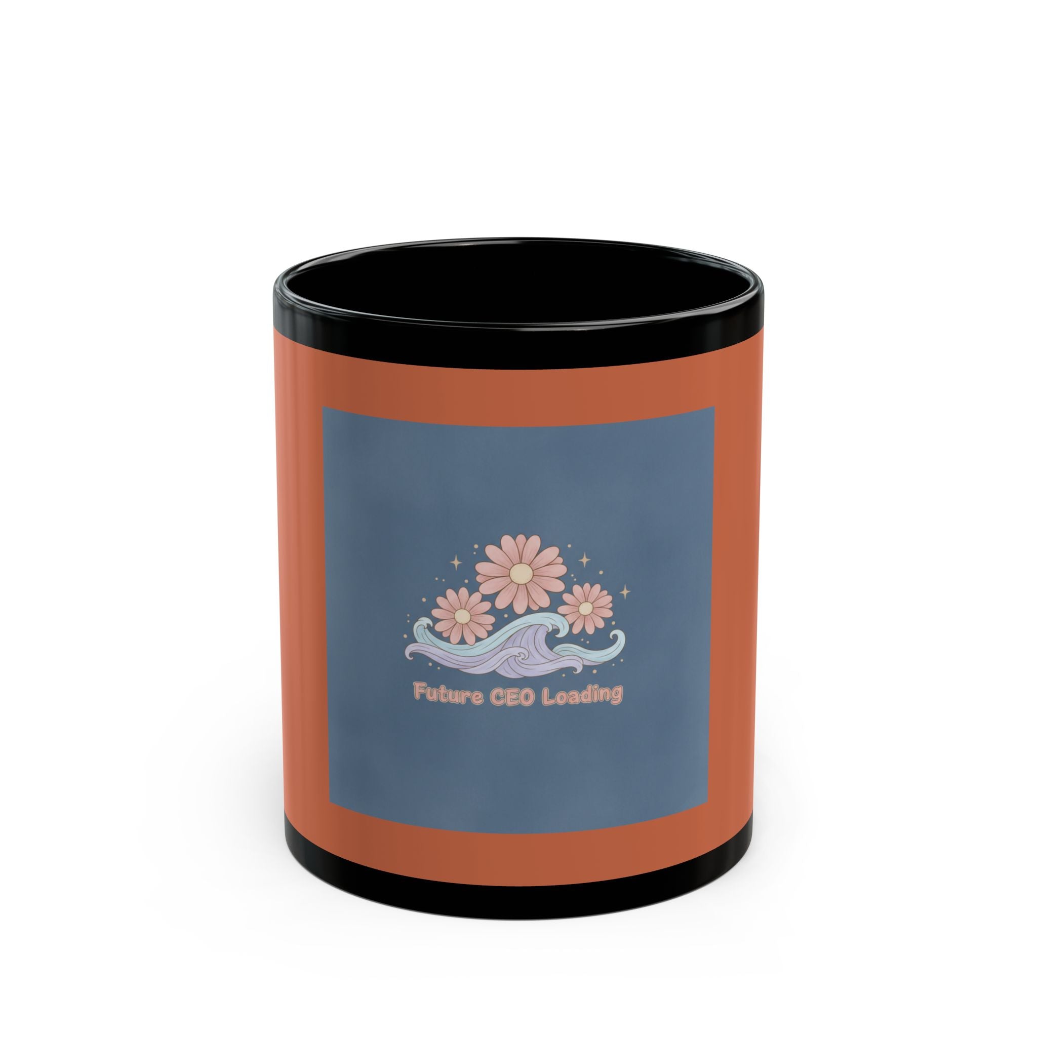 Daisies And Gentle Waves Black Mug 11oz – Future Ceo Loading