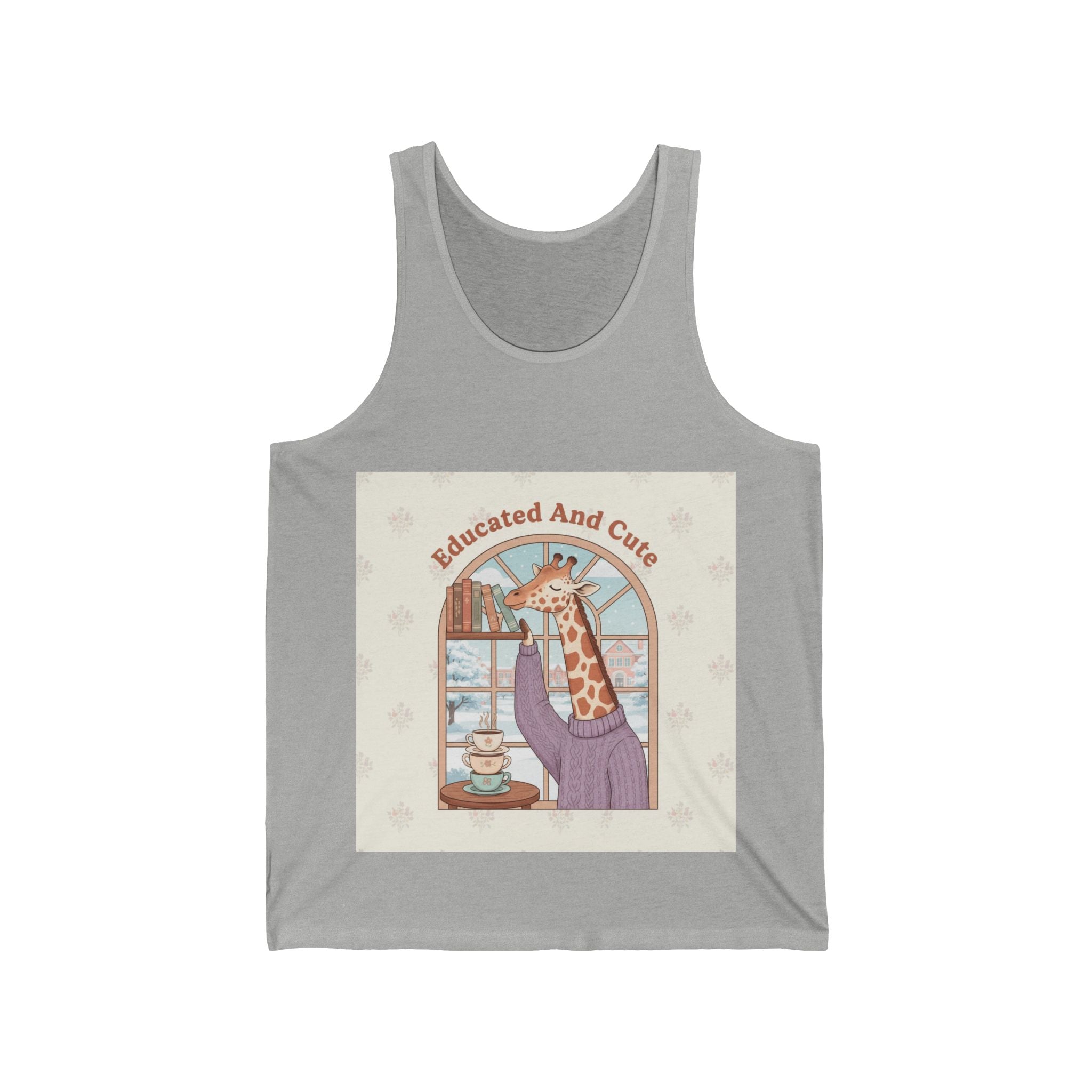 Educated And Cute Giraffe Tank Top