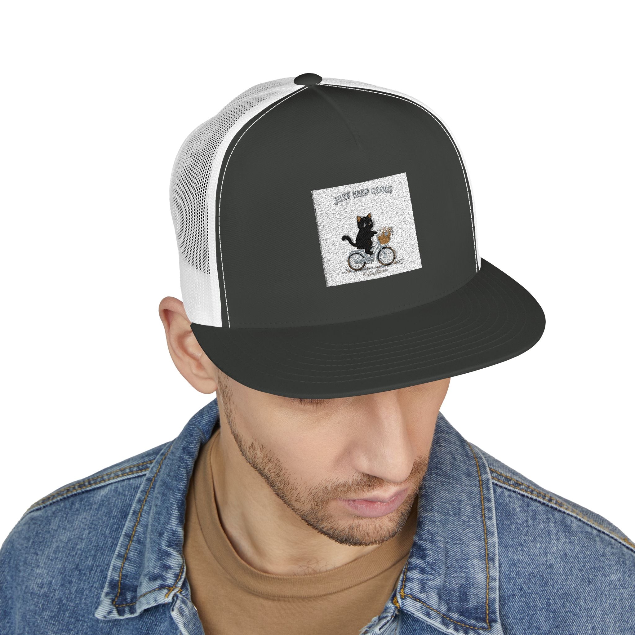"Design" Black Cat Trucker Cap | College Girl Gift | Fashion | KayKay Classics