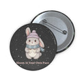 Bunny Pin Button – Bloom at Your Own Pace