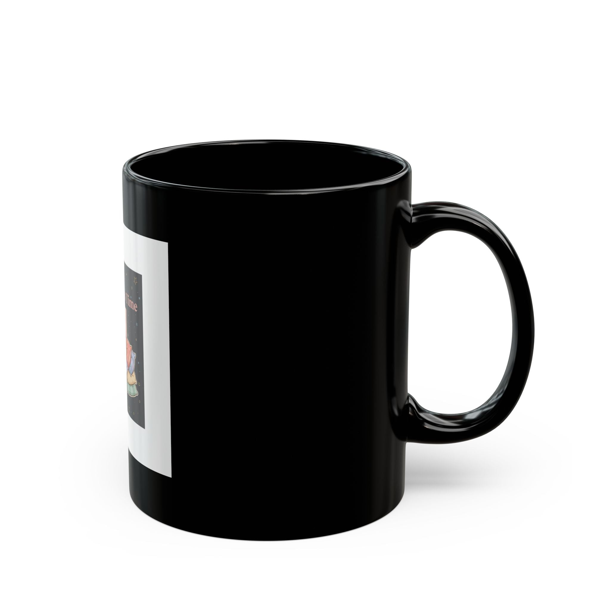 Magic Takes Time Black Mug 11oz