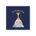 Giraffe Die-Cut Magnet – Let Freedom Ring