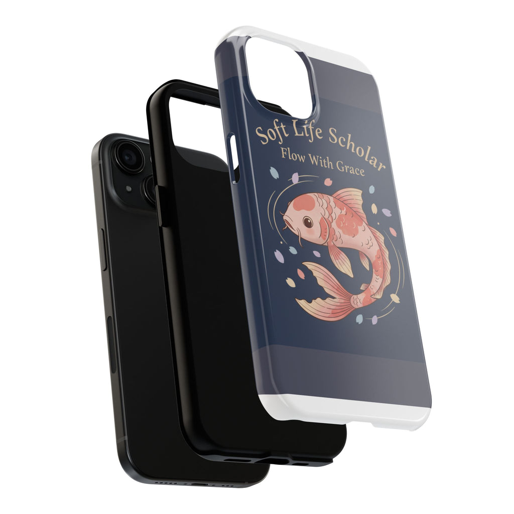 Koi Tough Phone Case – Soft Life Scholar Flow With Grace