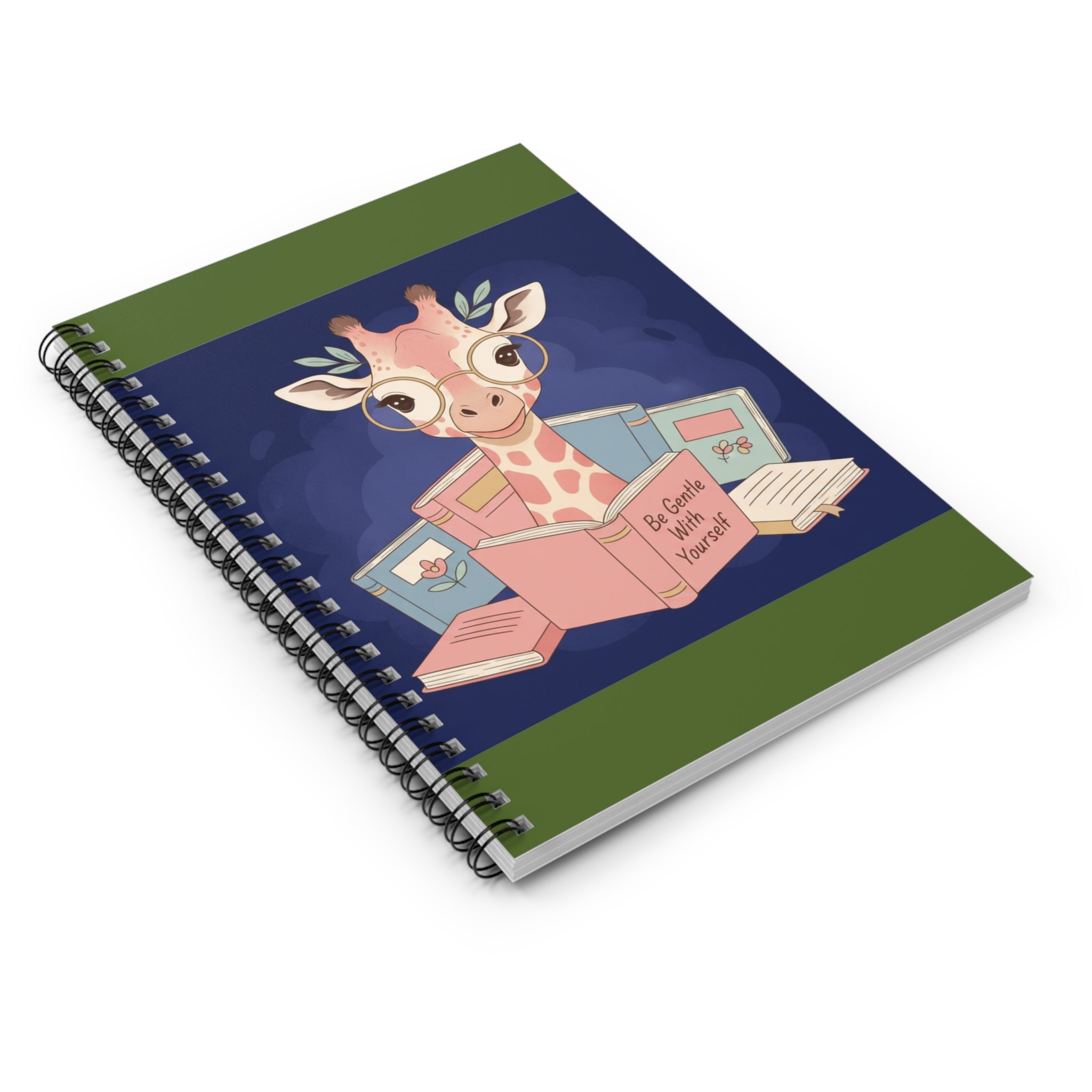 Giraffe Spiral Notebook – Be Gentle With Yourself
