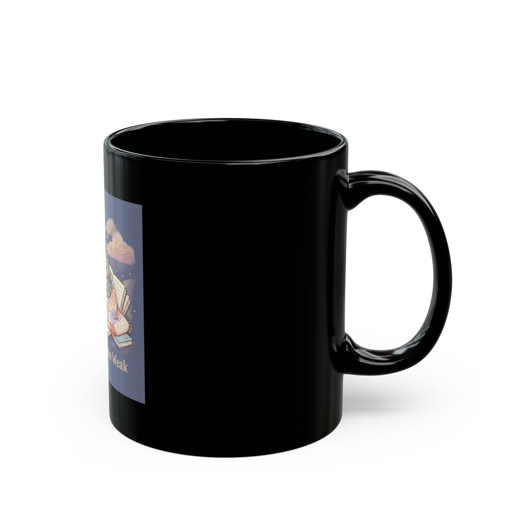 Bear Black Mug 11oz – Soft Doesnt Mean Weak