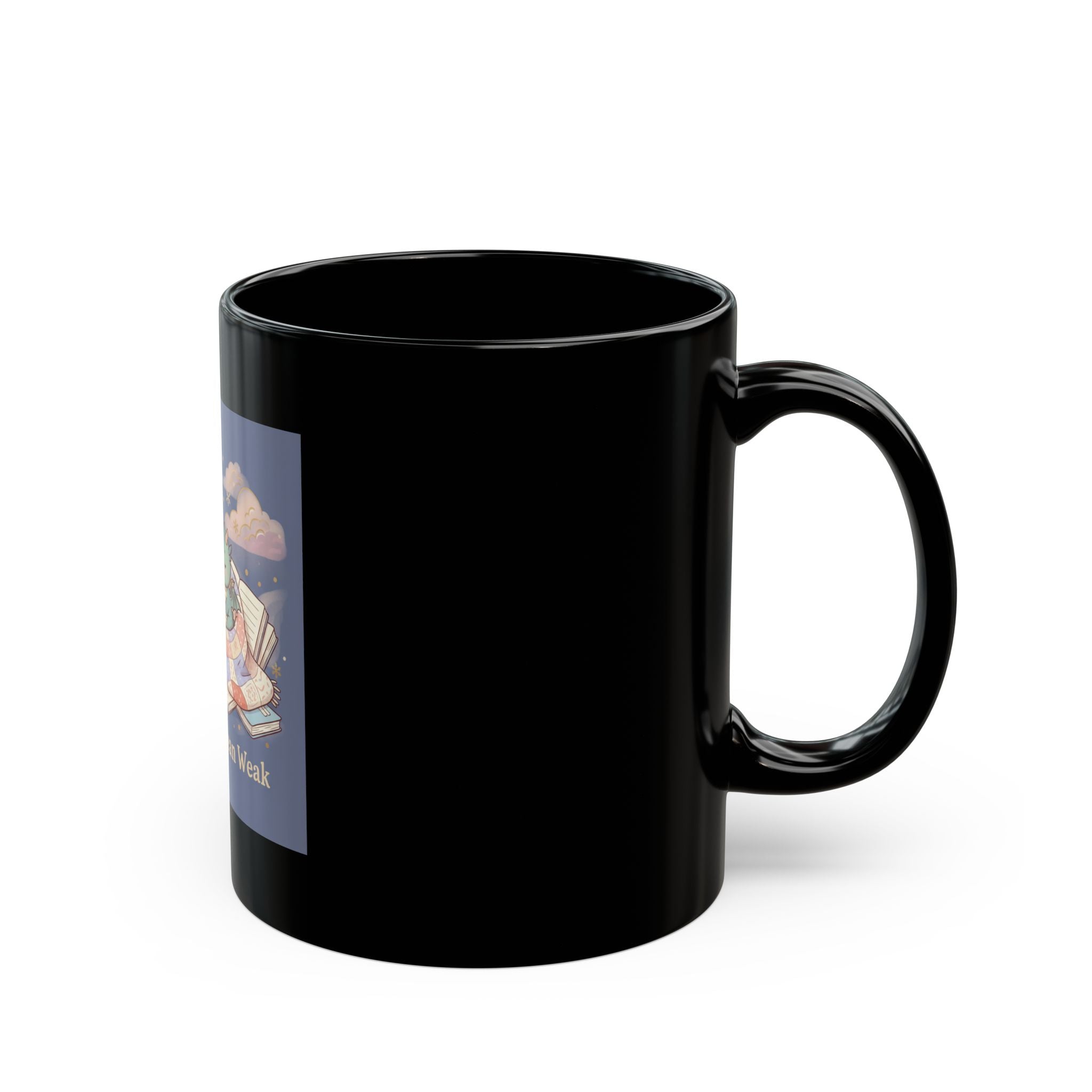 Bear Black Mug 11oz – Soft Doesnt Mean Weak