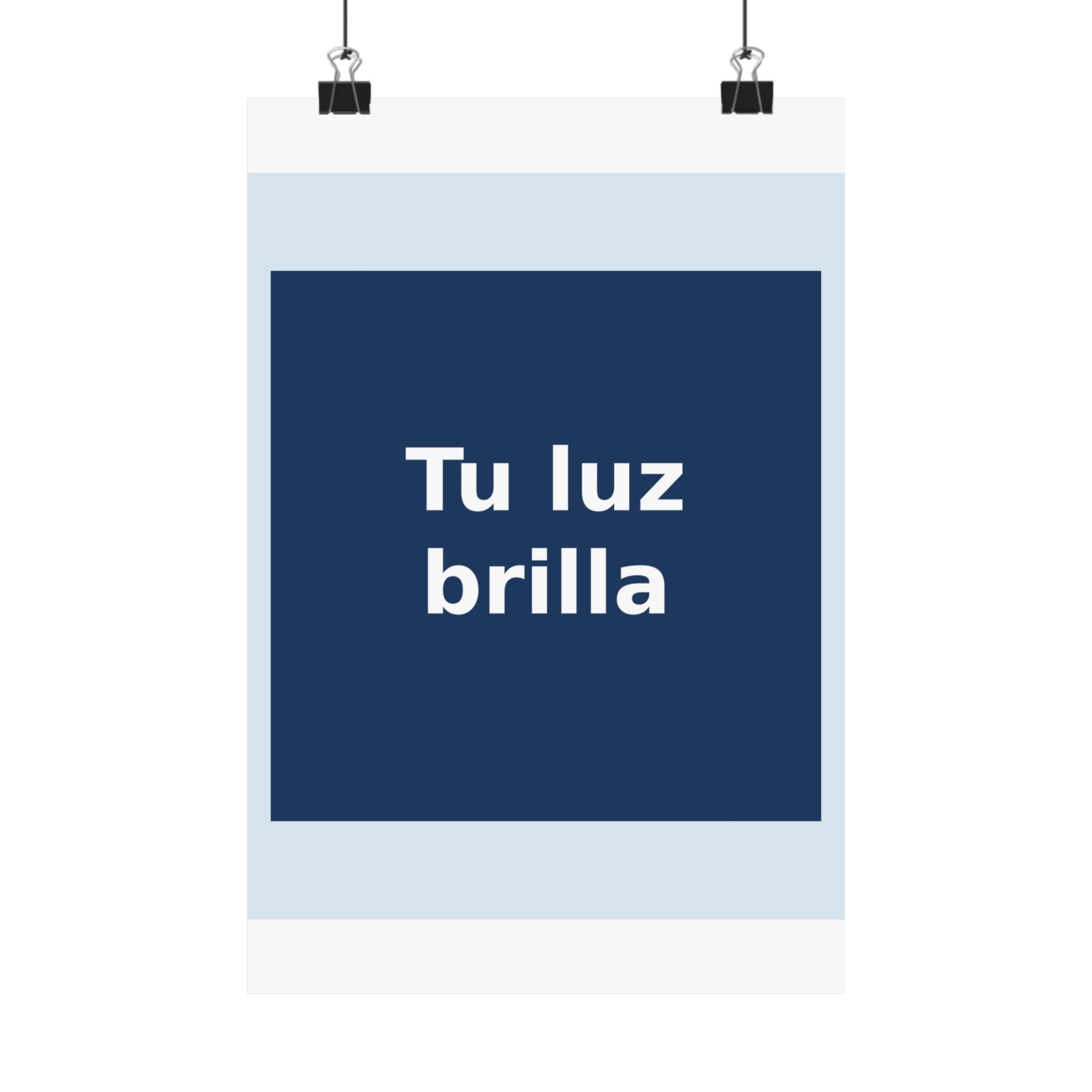 "Tu luz brilla" Black Cat Poster | Trendy Gift for Her | Lifestyle | KayKay Classics