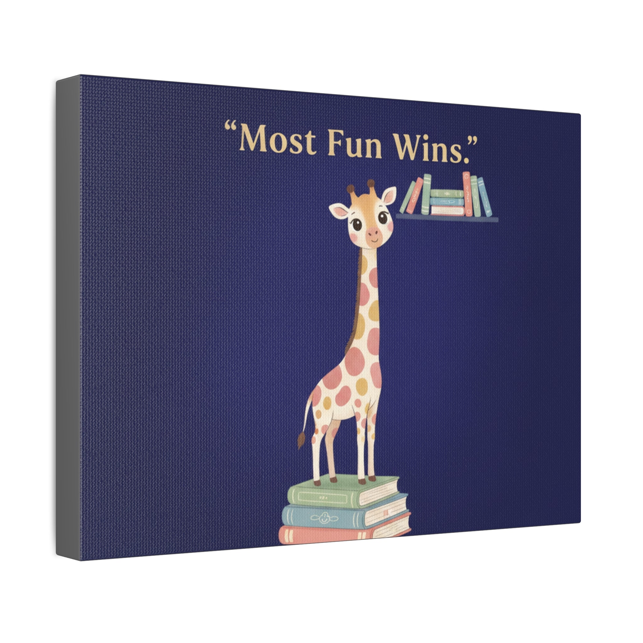 Giraffe Canvas Print – Most Fun Wins