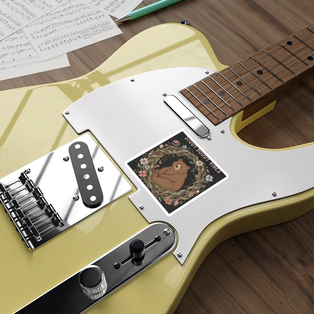 Bear Die-Cut Sticker – Study Buddy Vibes