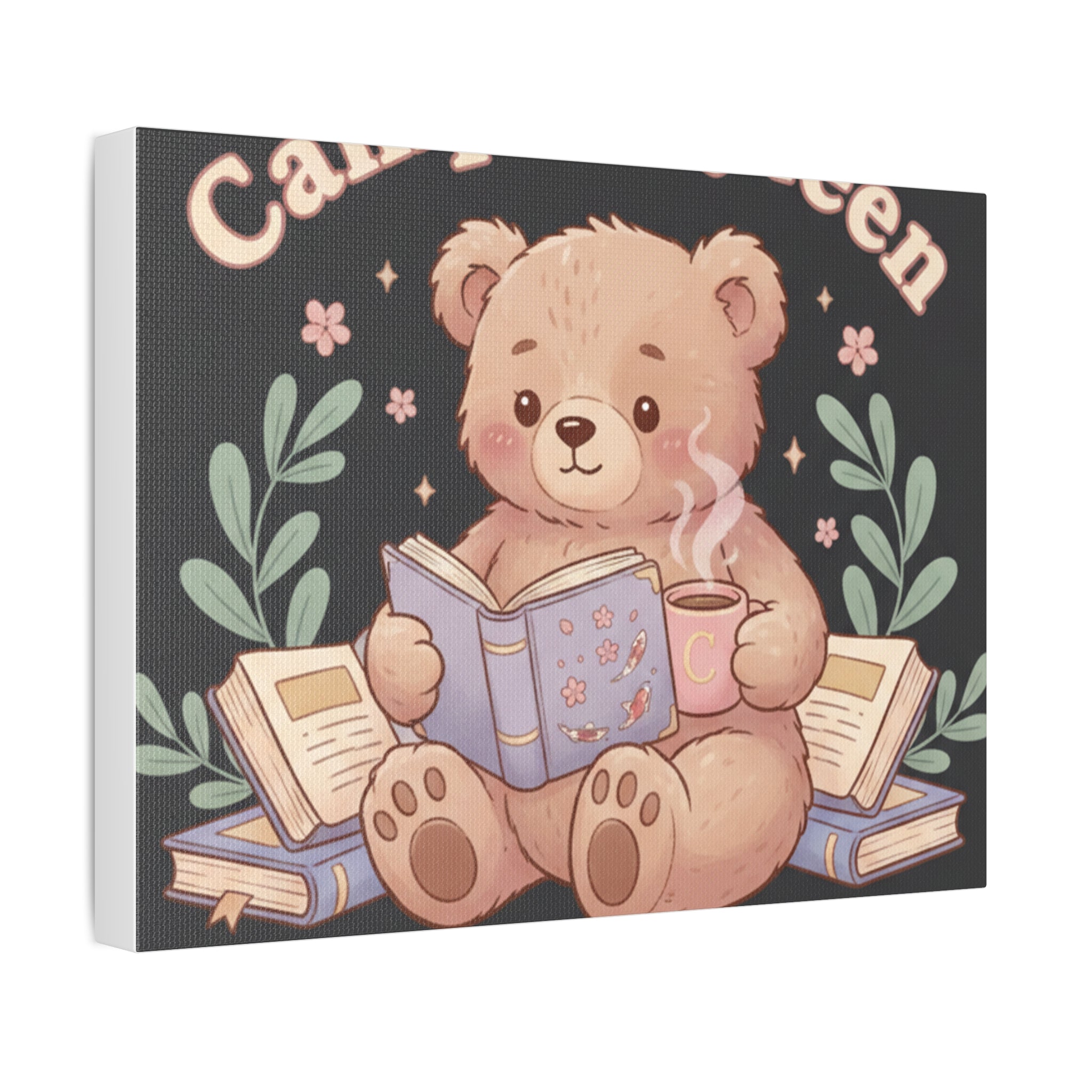 Bear Canvas Print – Campus Queen Study Now Slay Later