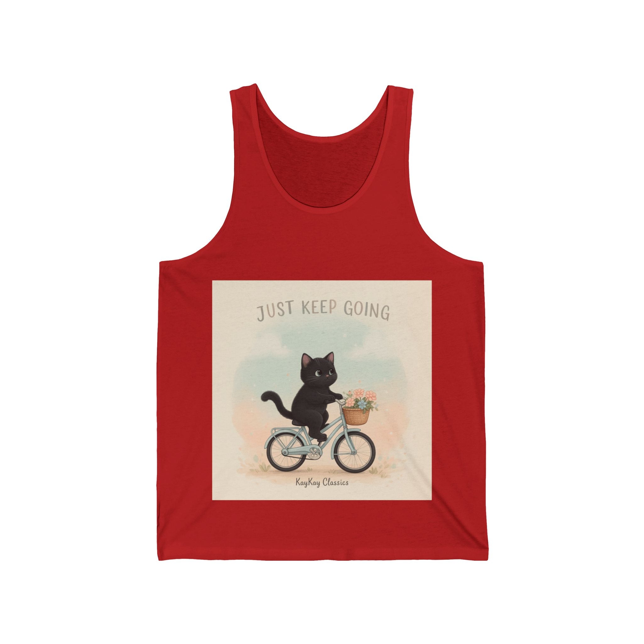 "Design" Black Cat Tank Top | College Girl Gift | Fashion | KayKay Classics