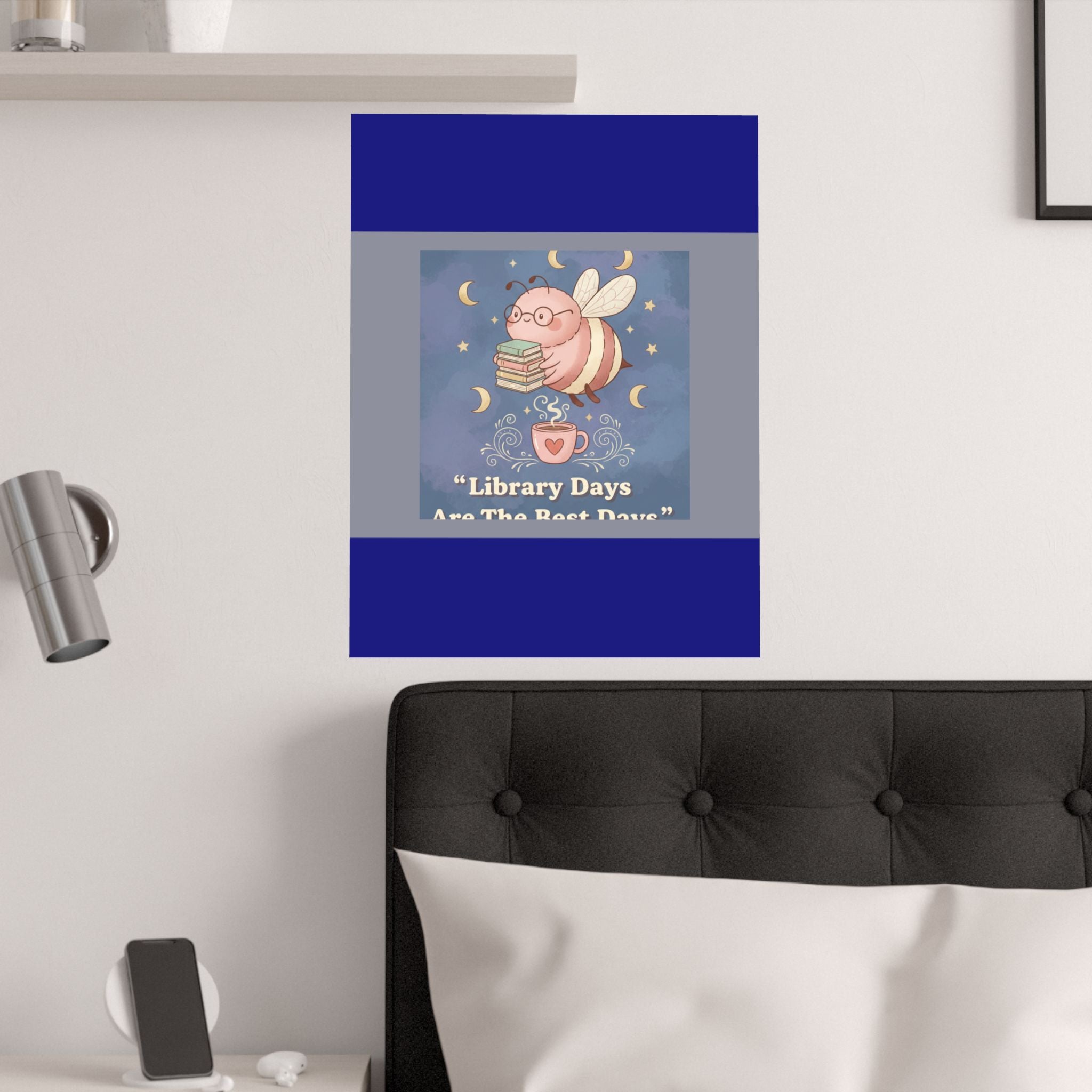Bee Poster – Library Days Are the Best Days