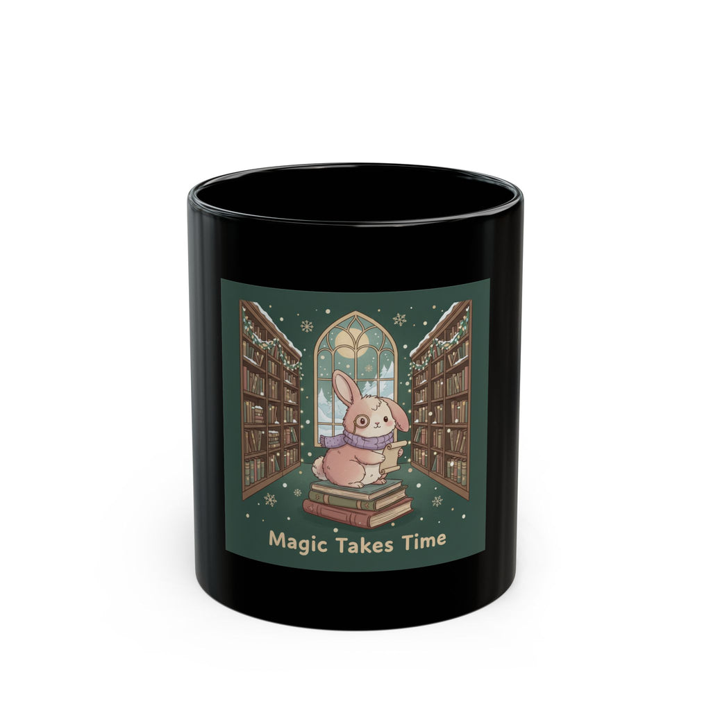 Bunny Black Mug 11oz – Main Character Energy