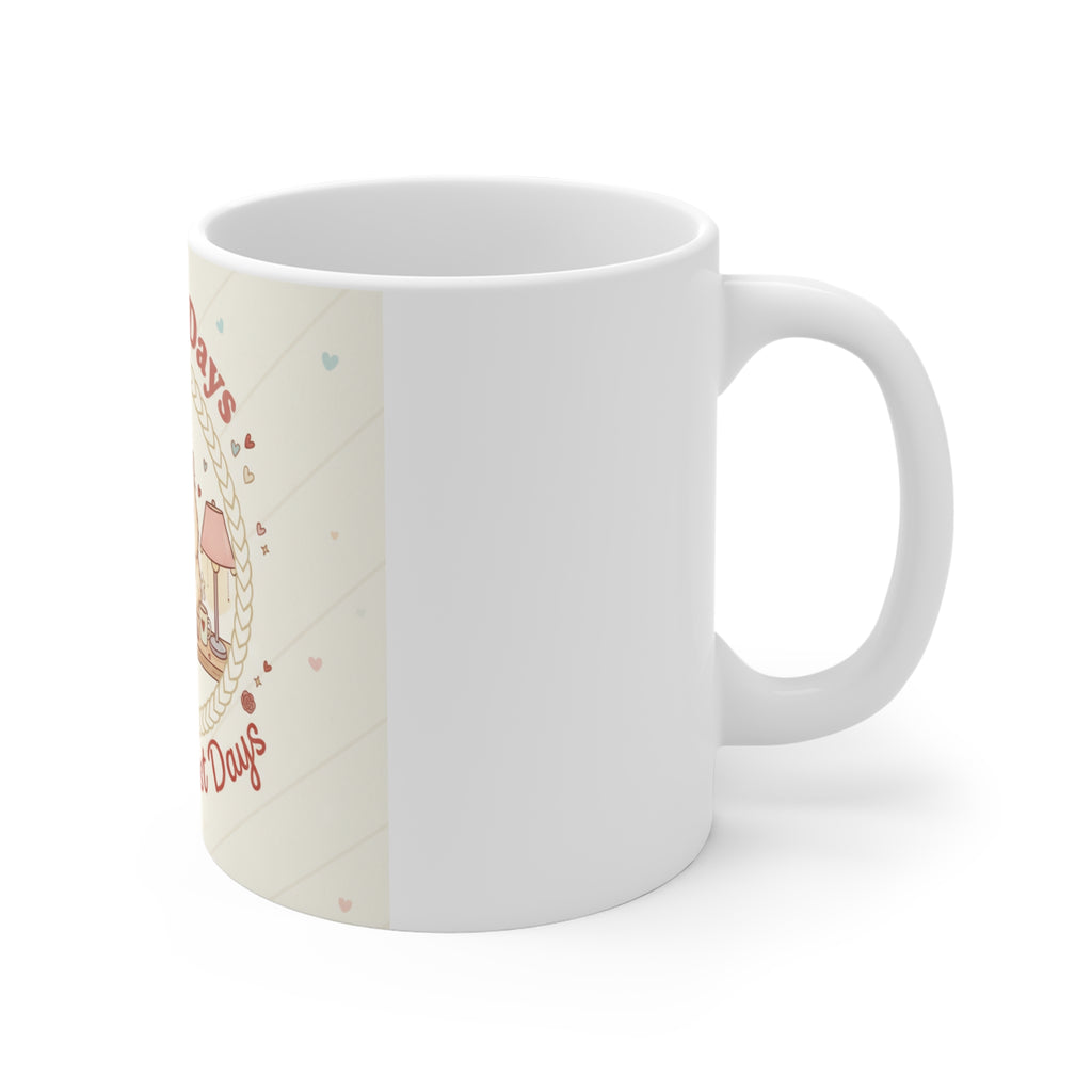 Library Days Are The Best Days Cat Mug 11oz