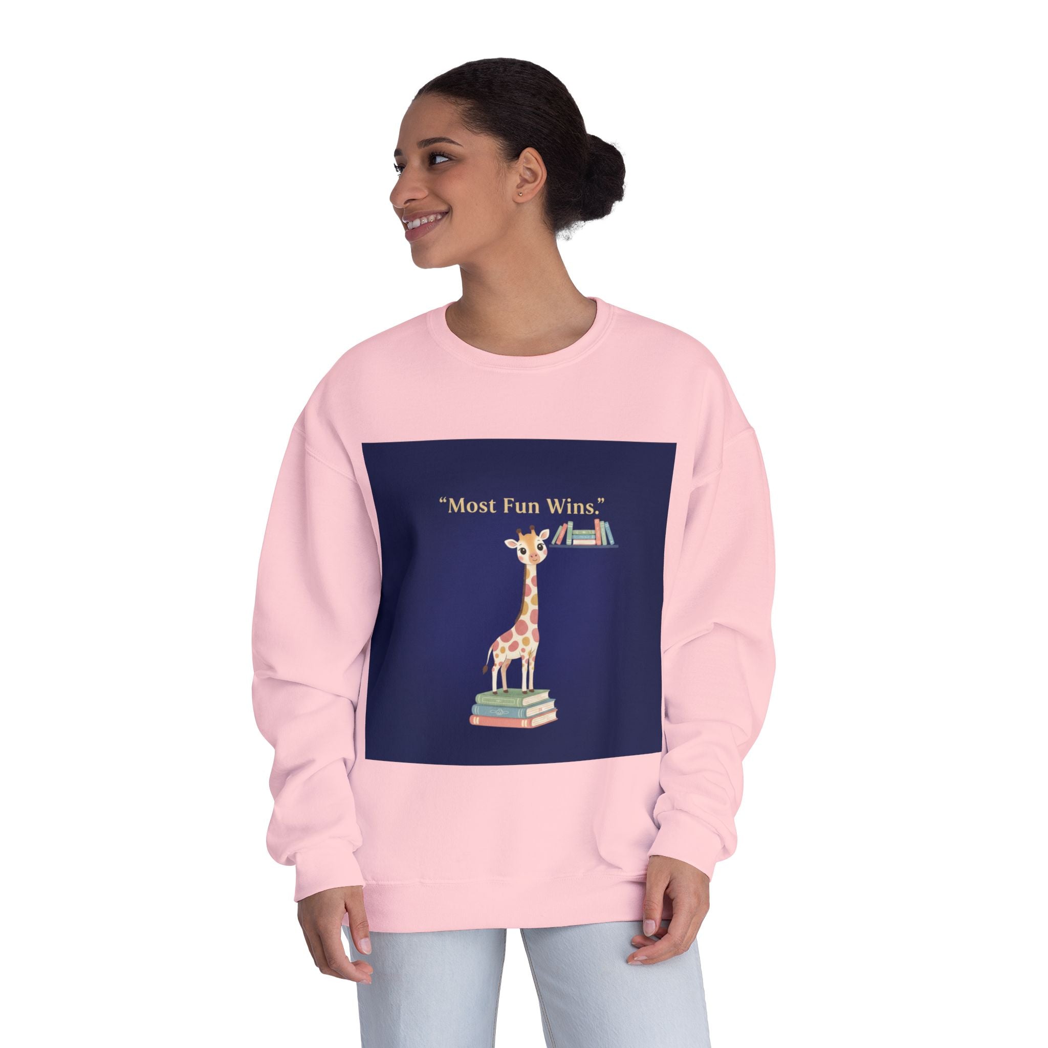 Giraffe Crewneck Sweatshirt – Most Fun Wins