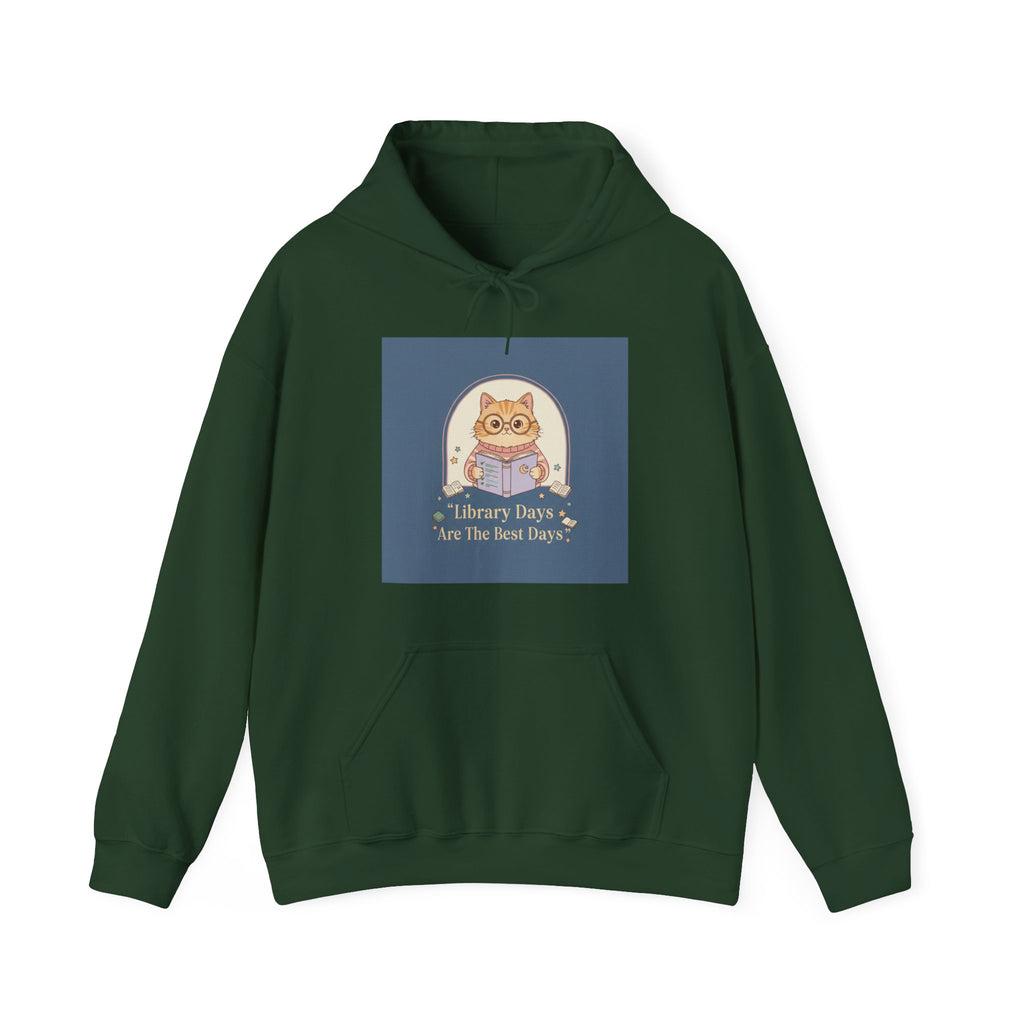 Cat Hoodie – Library Days Are the Best Days